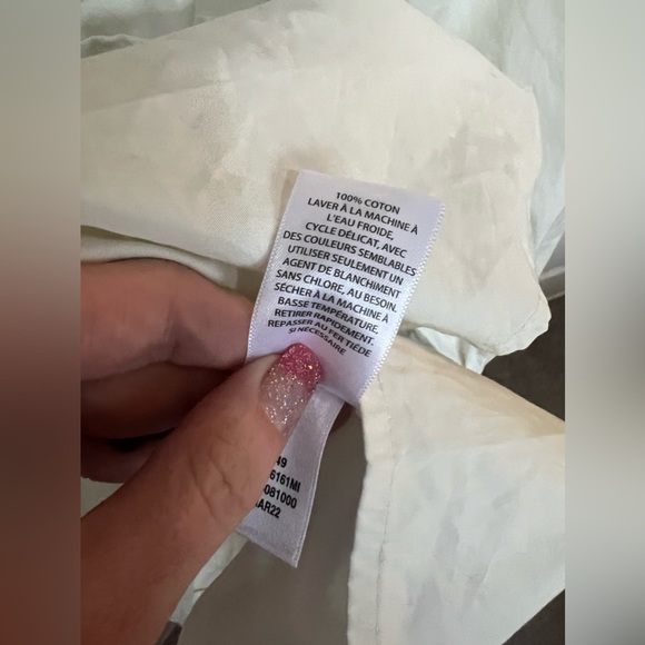 Open Edit Ivory Cotton Poplin Babydoll Top Size Small NWT - Picture 11 of 16